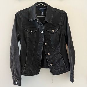 Black denim jacket